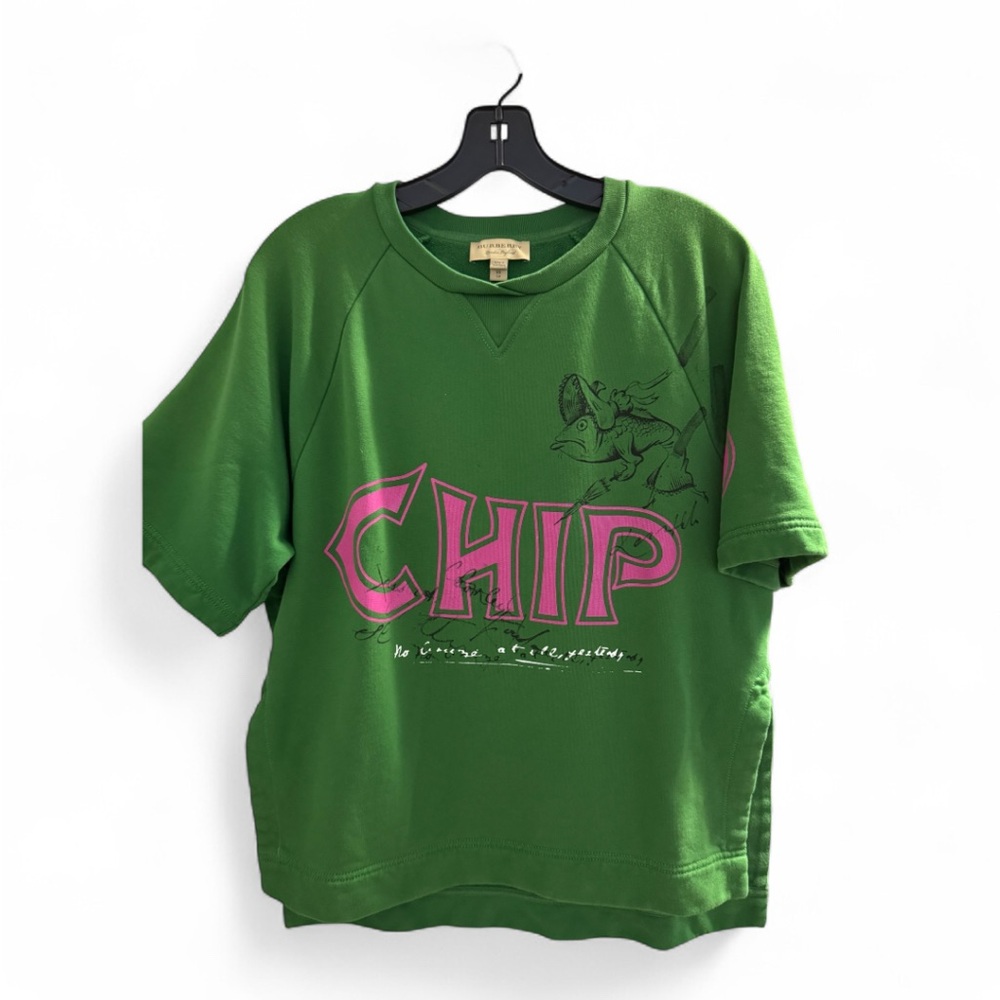 Burberry 2016 “Fish & Chip” Oversized Graphic Sweatshirt XS (Fits S-M)